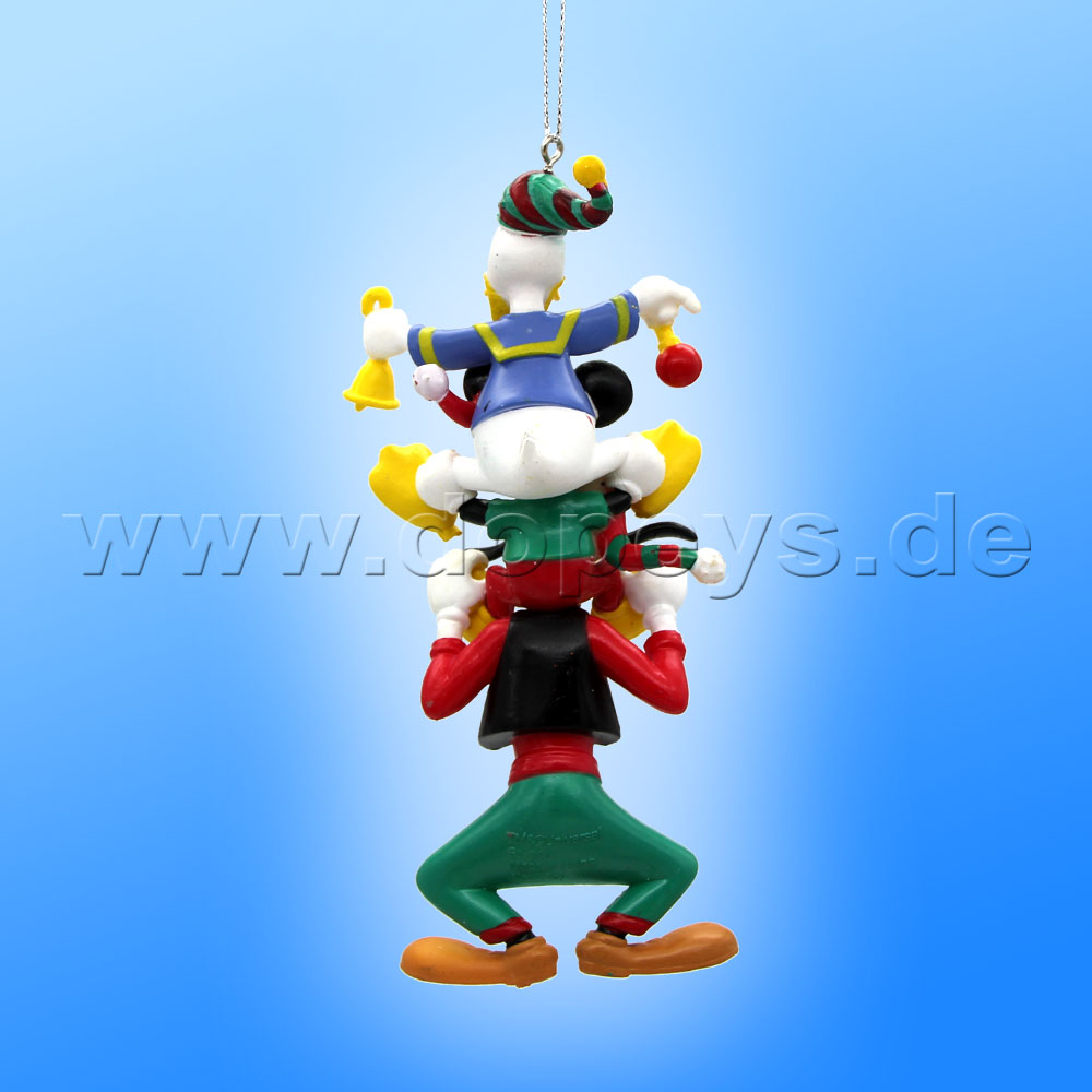 Kurt S. Adler - Disney "Mickey, Donald & Goofy Stapelturm" - Weihnachtsbaumanhänger / Ornament DN37049