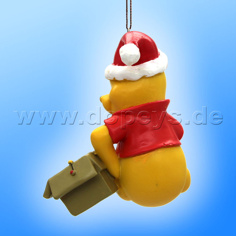 Kurt S. Adler - Disney "Pooh with Santa Hat" Winnie Pooh Hanging Ornament DN35036
