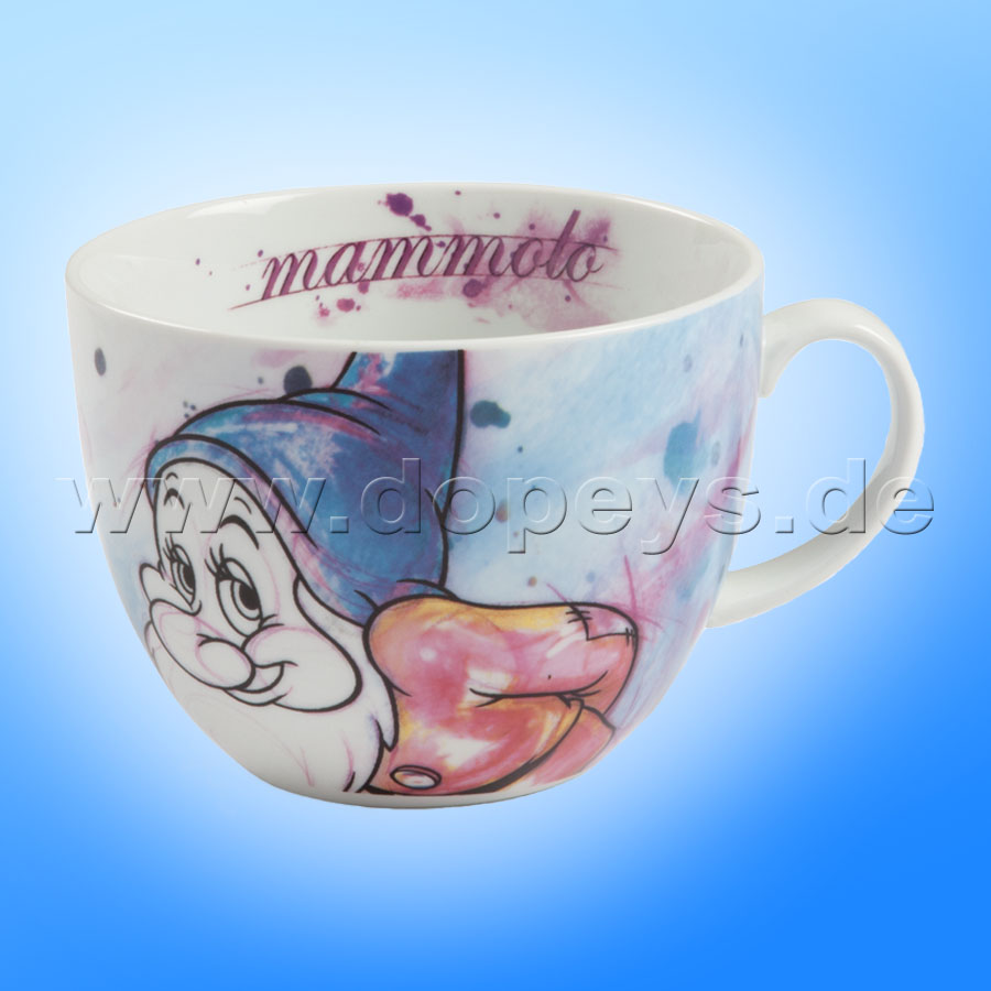 Big Disney Cappuccino Cup "Bashful" Italian Design, 60 cl