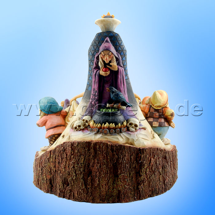 Disney Traditions / Jim Shore Figur von Enesco."The One That Started Them All (Schneewittchen und die 7 Zwerge Baumstamm)" 4023573.
