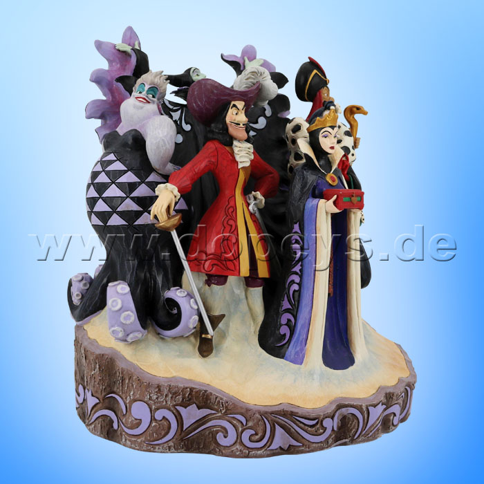Disney Traditions Figur - Disney Bösewichte Baumstamm (Mischief, Malice and Mayhem) von Jim Shore 6010880