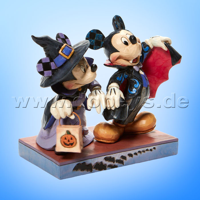 Disney Traditions - Terrifying Trick-or-Treaters (Hexe Minnie & Vampir Mickey) von Jim Shore 6008989