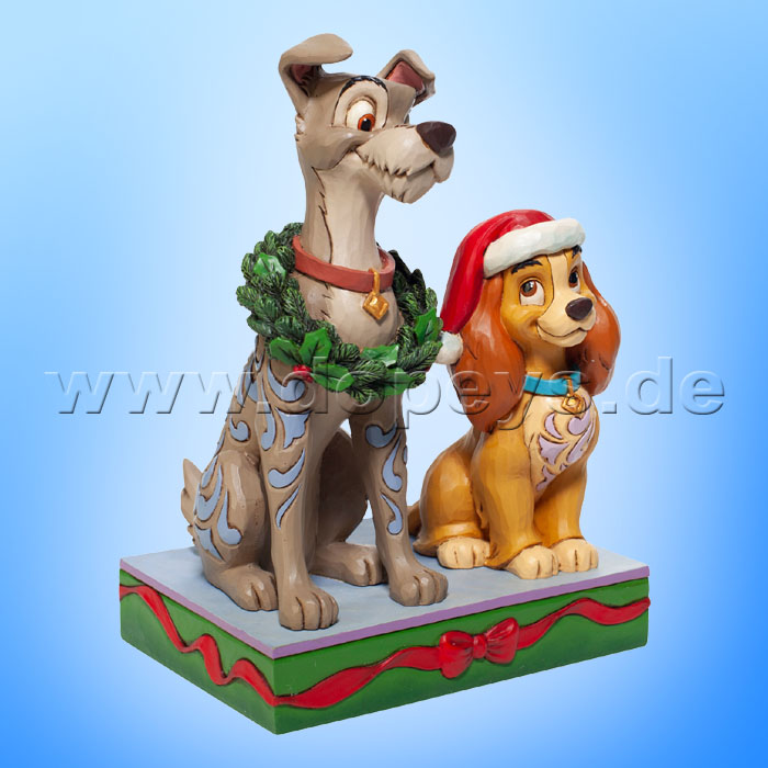 Disney Traditions - Decked out Dogs (Susi und Strolch feiern Weihnachten) von Jim Shore 6007071