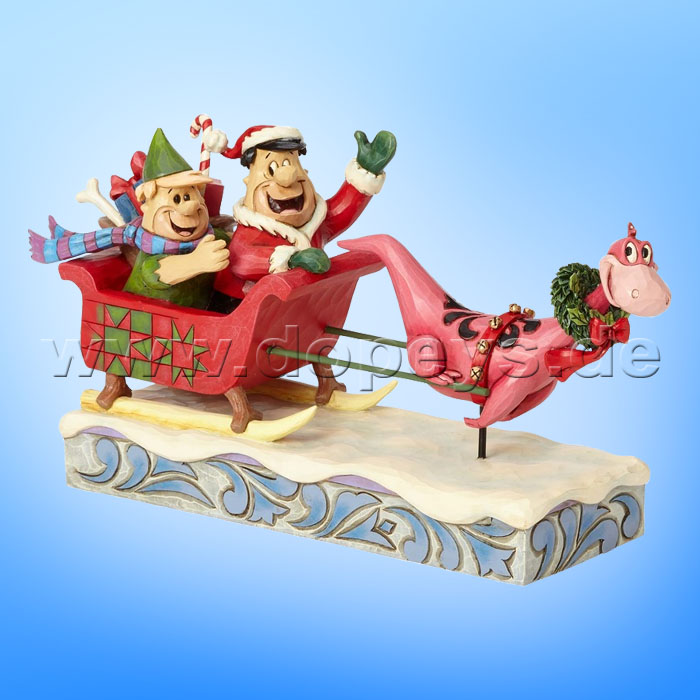 The Flintstones / Jim Shore figurine from Enesco "Christmas in Bedrock (Flintstones Sleigh Ride)" 4058331