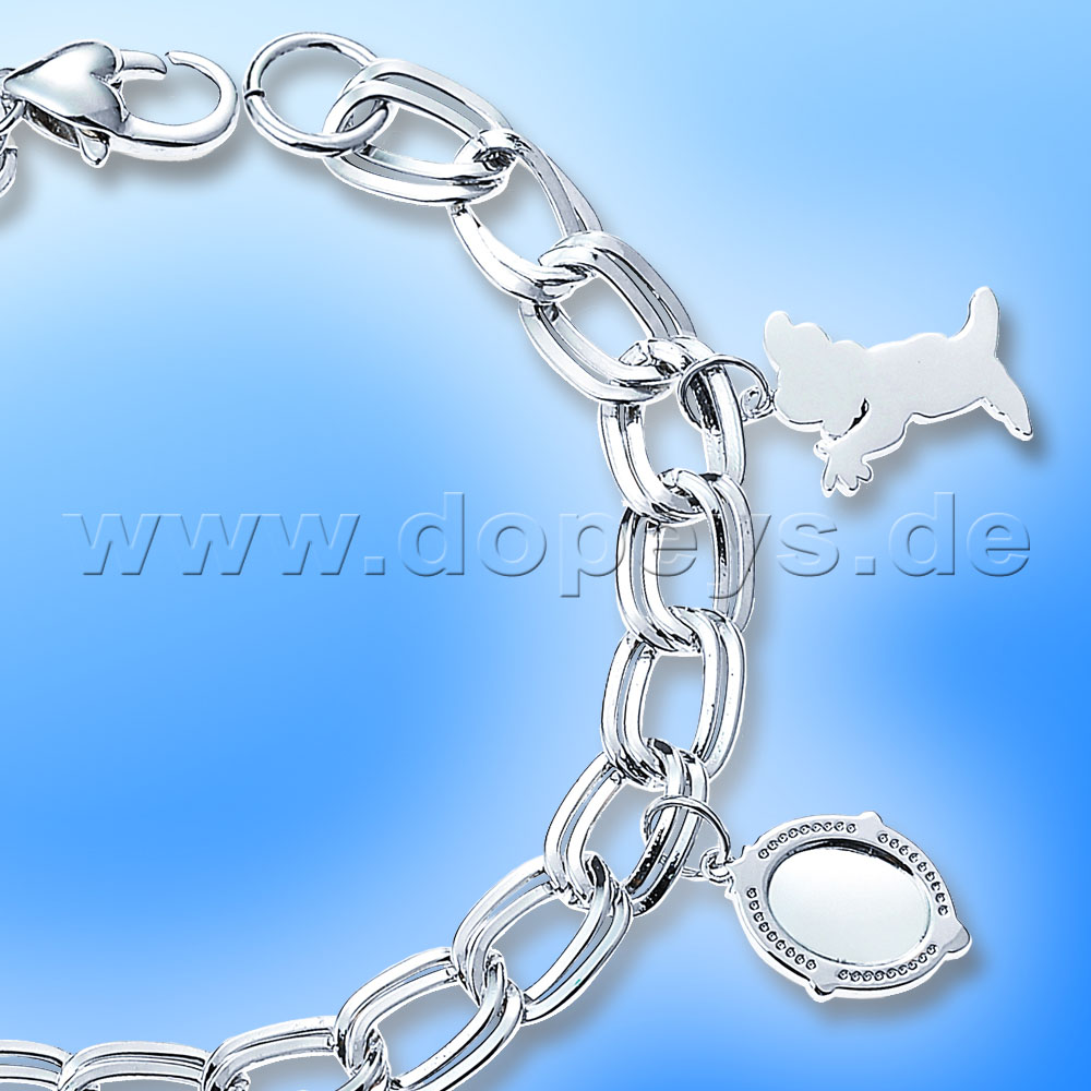 Disney Charm Armband - Schneewittchen (Princess) in Weißgold von Couture Kingdom 12100161