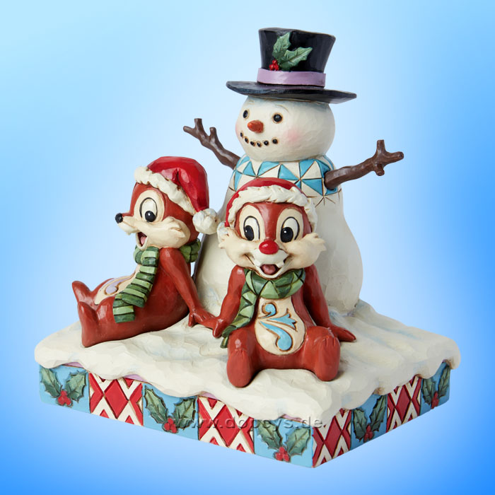 Disney Traditions - Chip & Dale with Snowman (Snow Much Fun) figurine by Jim Shore 6015006