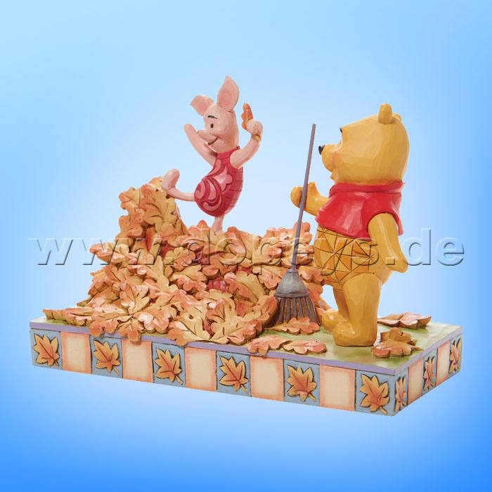 Disney Traditions - Jumping into Fall (Pooh and Piglet Autum Leaves) figurine by Jim Shore 6008990