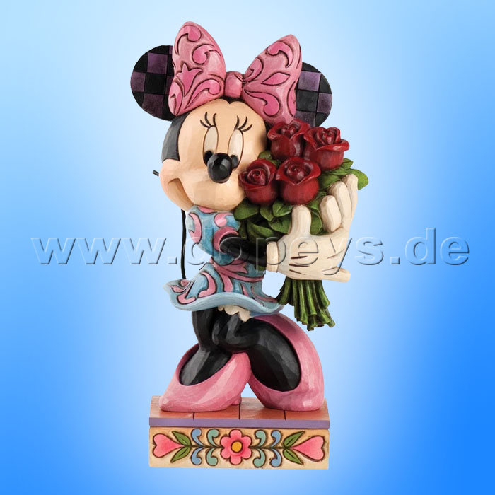Disney Traditions / Jim Shore Figur von Enesco. "Le Vie en Rose (Minnie Maus mit Blumen)" 4031480.