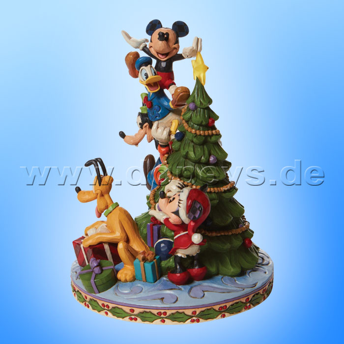Disney Traditions - Merry Tree Trimming (Mickey & Friends Decorating the Christmas Tree) figurine by Jim Shore 6008979