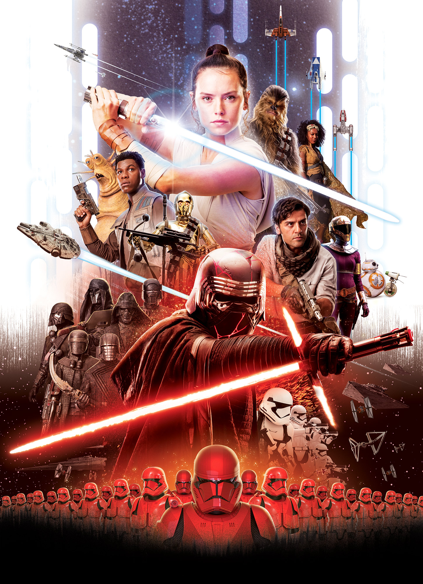 Star Wars Fototapete "Star Wars EP9 Movie Poster Rey"