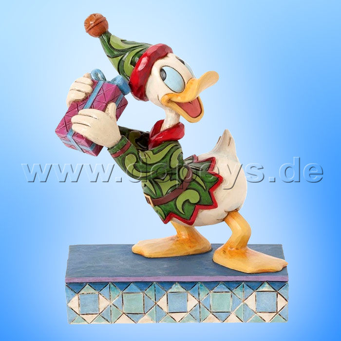 Disney Traditions / Jim Shore Figur von Enesco. "Santas Curious Helper (Donald Duck Elf)" 4039035.