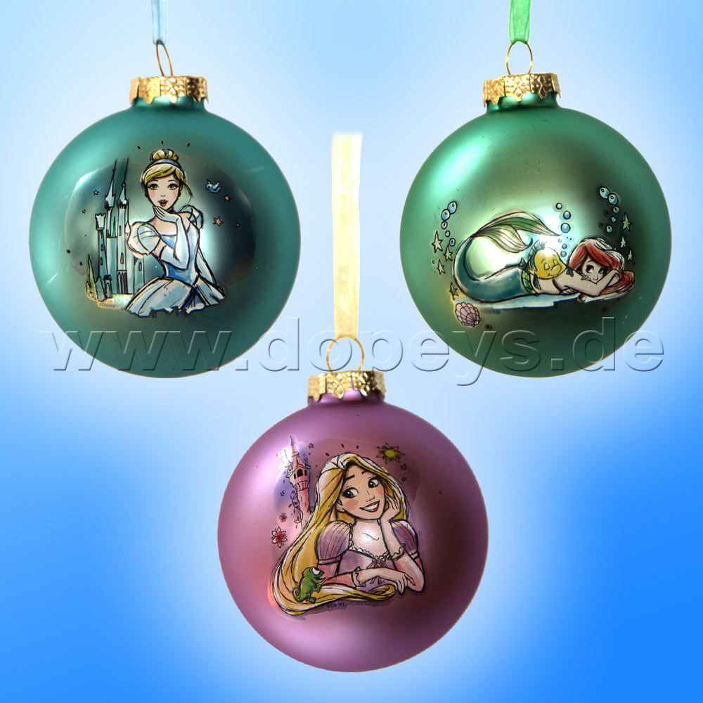 Kurt S. Adler - Princess "Rapunzel" Christmas Bauble purple DN01005-B