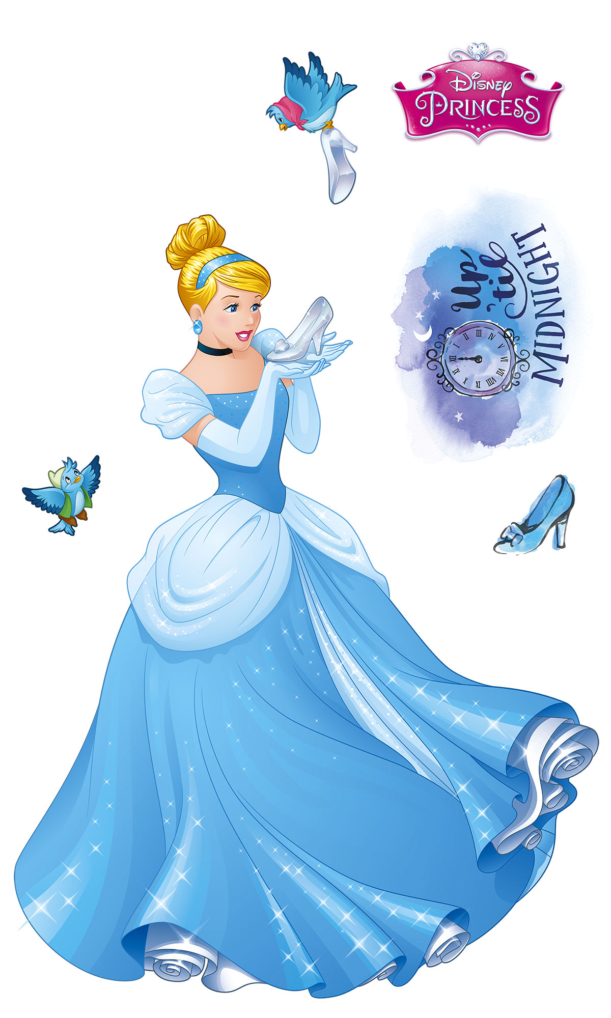 Disney Vlies Fototapete selbstklebend Disney Prinzessin "Cinderella XXL" 127cm x 200cm