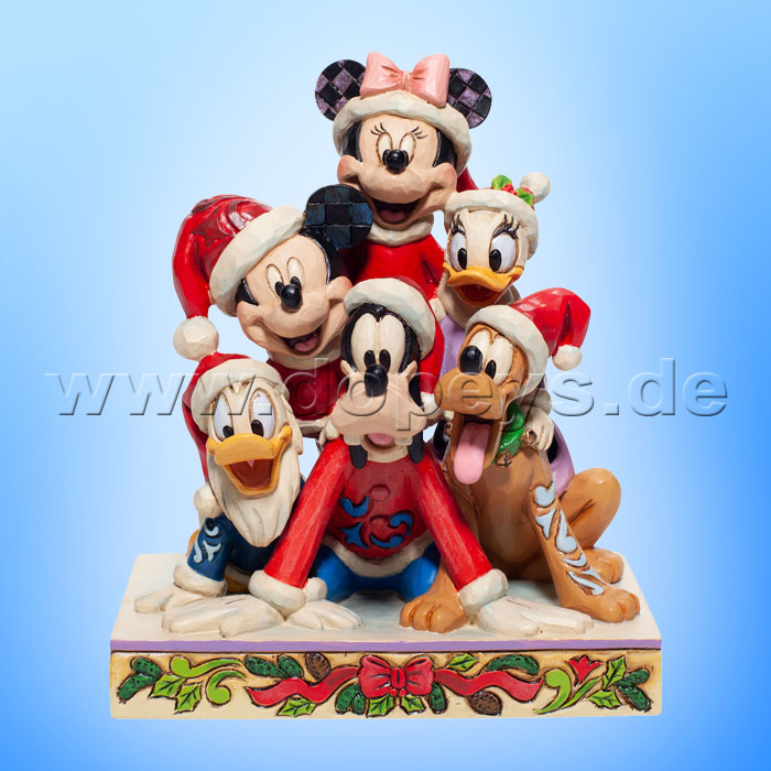 Disney Traditions - Piled High with Holiday Cheer (Mickey & Freunde als Weihnachtspyramide) von Jim Shore 6007063
