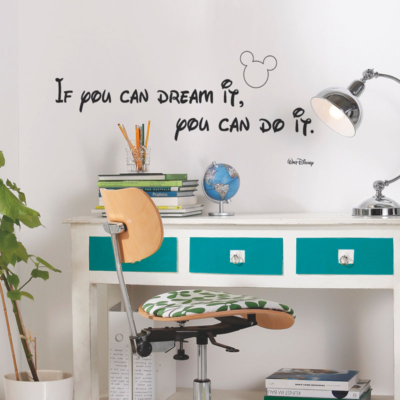 Disney Wandsticker / Wandaufkleber Mickey Maus "You can do it"