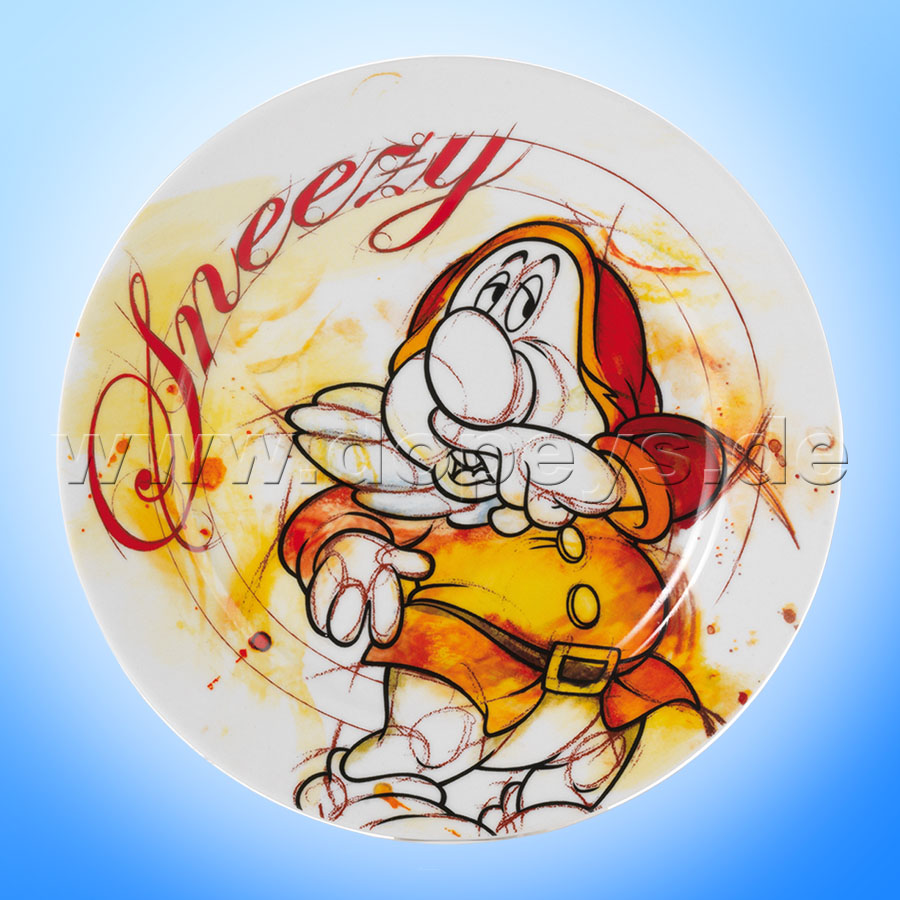 Disney Dessert-Teller / Kuchenteller "Hatschi" im italienischen Design