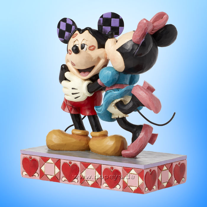 Minnie gibt Mickey einen Kuss Figur - Disney Traditions "Hugs & Kisses" von Jim Shore Enesco 6016327