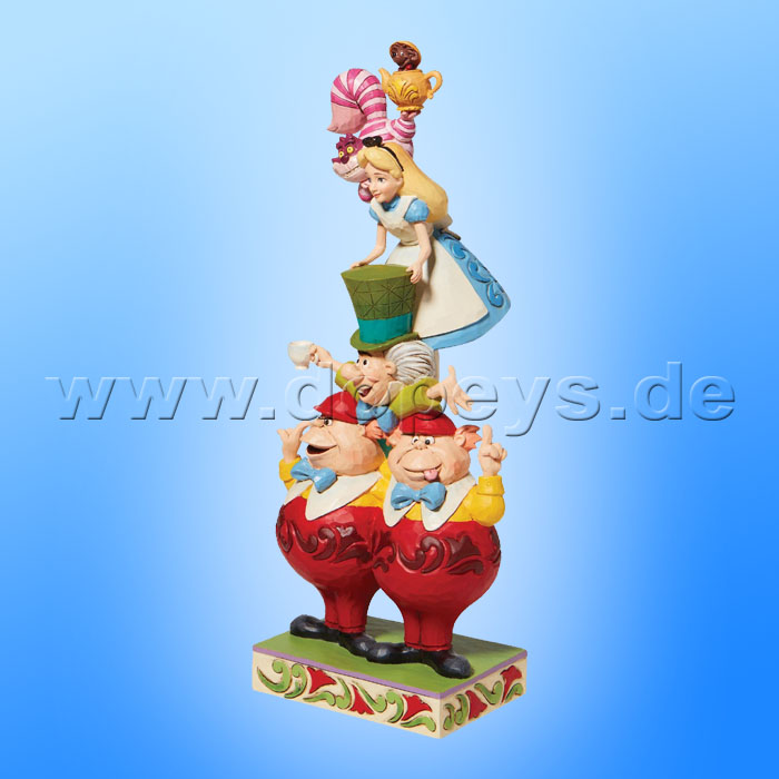 Disney Traditions - We're All Mad Here (Stacked Alice in Wonderland) figurine by Jim Shore 6008997