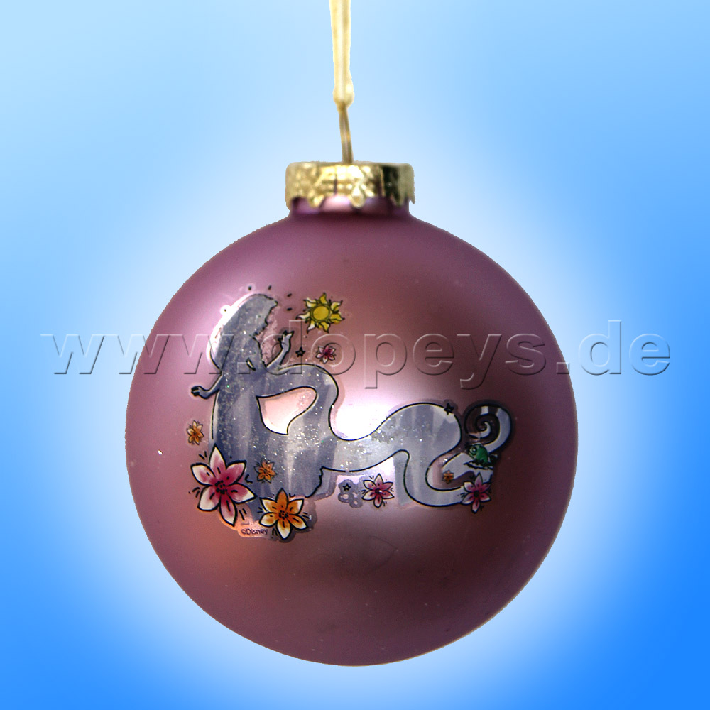 Kurt S. Adler - Princess "Rapunzel Silhouette" Christmas Bauble purple DN01006-B