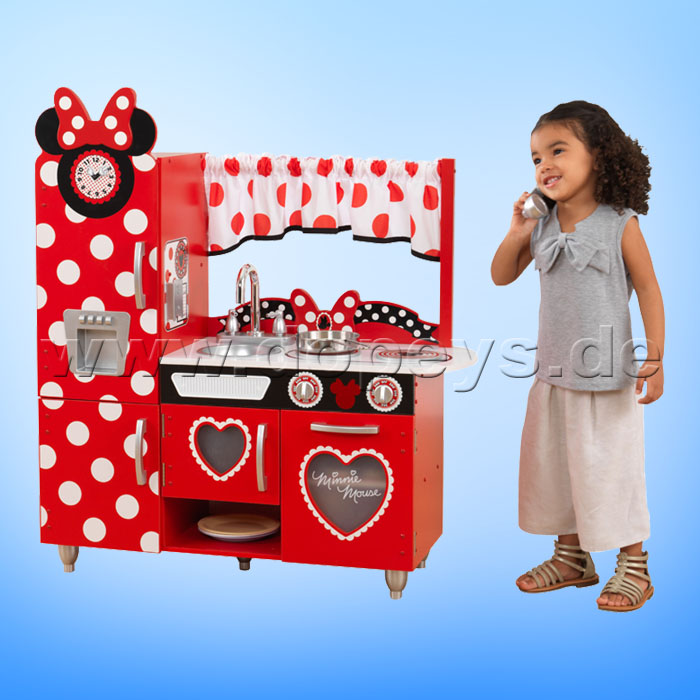 Disney Junior Minnie Maus Vintage-Spielküche aus Holz von KidKraft 53371