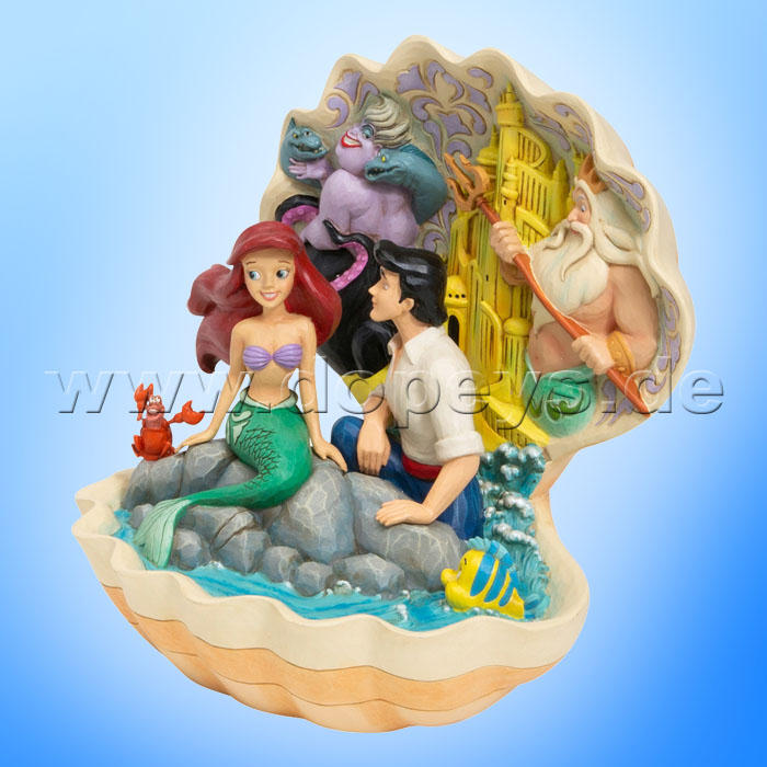 Seashell Scenario (Arielle, die Meerjungfrau Muschel-Szene) Figur von Disney Traditions / Jim Shore - Enesco 6005956