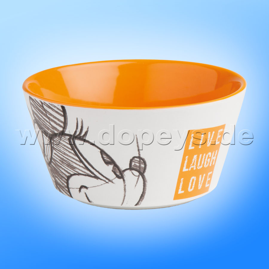 Disney Müslischale / Müslischüssel Minnie Maus "Orange" Live Laugh Love PWM91LL-1A