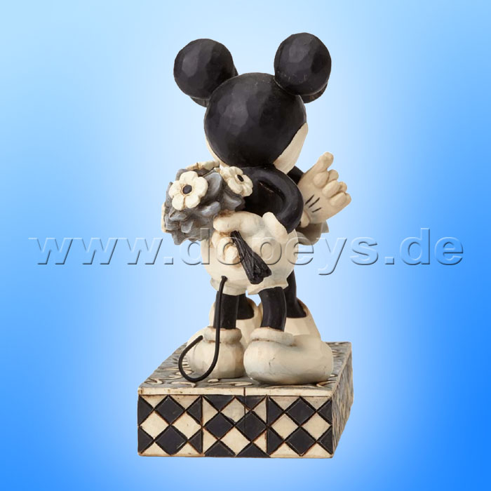 Disney Traditions - Real Sweetheart (Mickey & Minnie Retro schwarz-weiß) von Jim Shore 4009260