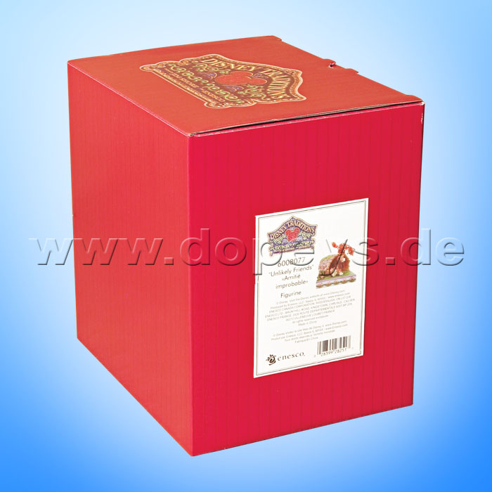 Disney Traditions - Unlikely Friends (Cap & Capper am Baumstamm) von Jim Shore 6008077