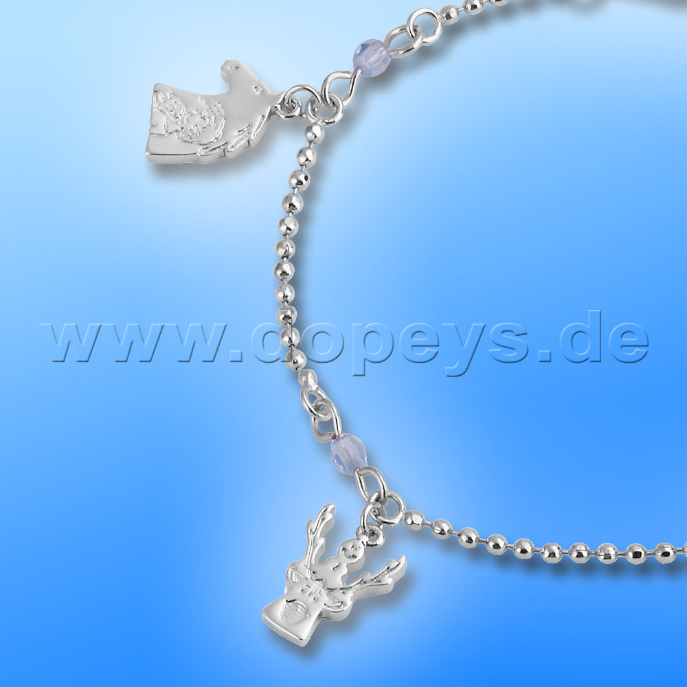 Disney Armband - Kids Charm (Die Eiskönigin 2) in Weißgold von Couture Kingdom 12102611