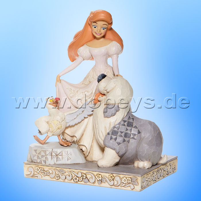 Disney Traditions - Spirited Siren (Arielle mit Max & Scuttle White Woodland) von Jim Shore 6008066