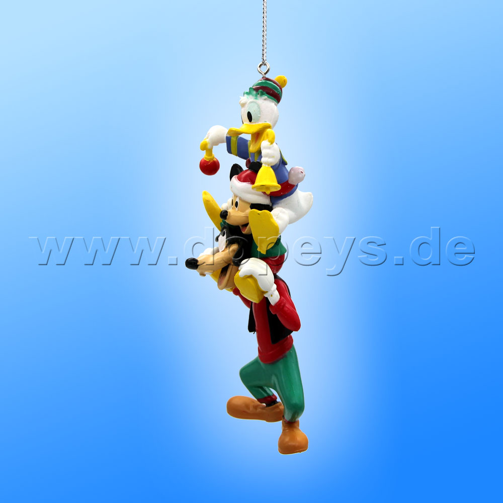 Kurt S. Adler - Disney "Mickey, Donald & Goofy Stapelturm" - Weihnachtsbaumanhänger / Ornament DN37049