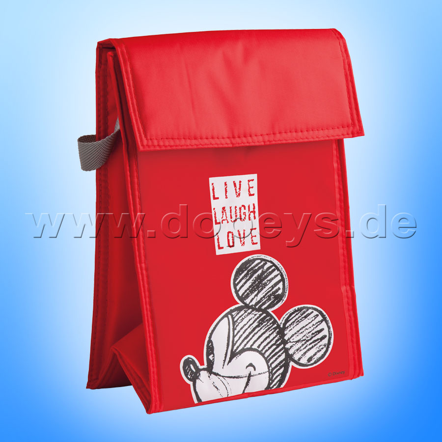 Disney Geschenkset Mickey Trinkflasche + Kühltasche "Rot" Live Laugh Love PWMSETLL/6