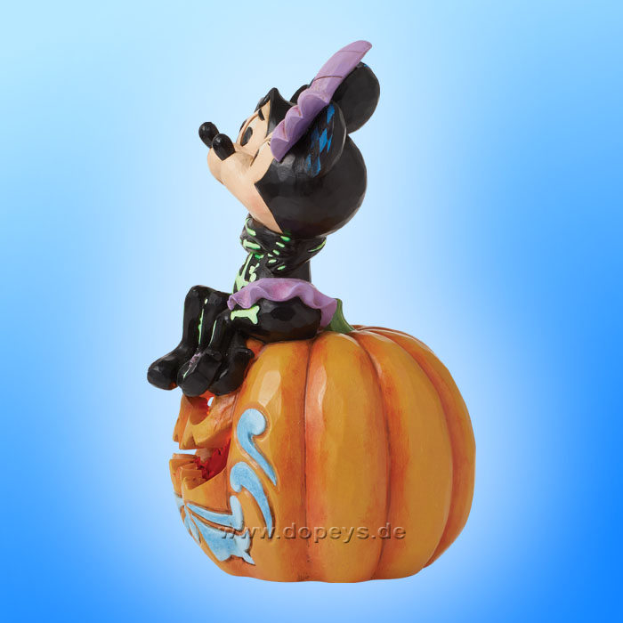 Disney Traditions Figur - Mickey & Minnie als verängstigte Skelette (Spine-tingling Sweethearts) beleuchtet von Jim Shore 6016583