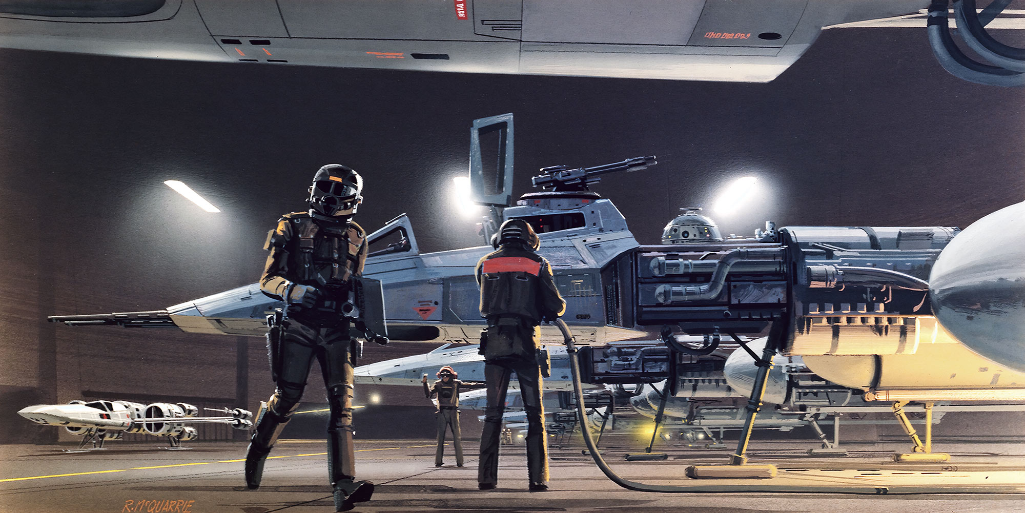 Star Wars Vlies Fototapete "Star Wars Classic RMQ Yavin Hangar"