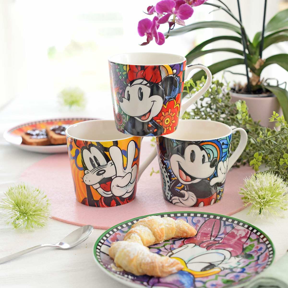 Disney Kaffeetasse / Kaffeebecher "Mickey Maus" Forever & Ever im italienischen Design 103001