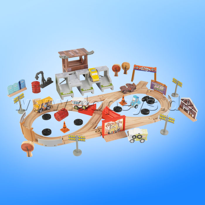 Disney Pixar Cars 3 50-teiliges Eisenbahnset Thunder Hollow von Kidkraft 17212