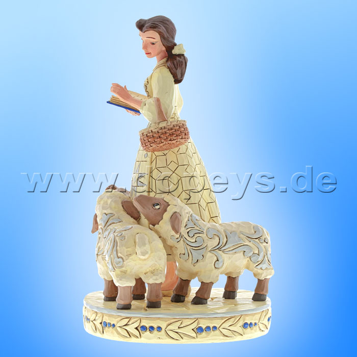 Bookish Beauty (Belle mit Schafen White Woodland) Figur von Disney Traditions / Jim Shore - Enesco 6002338