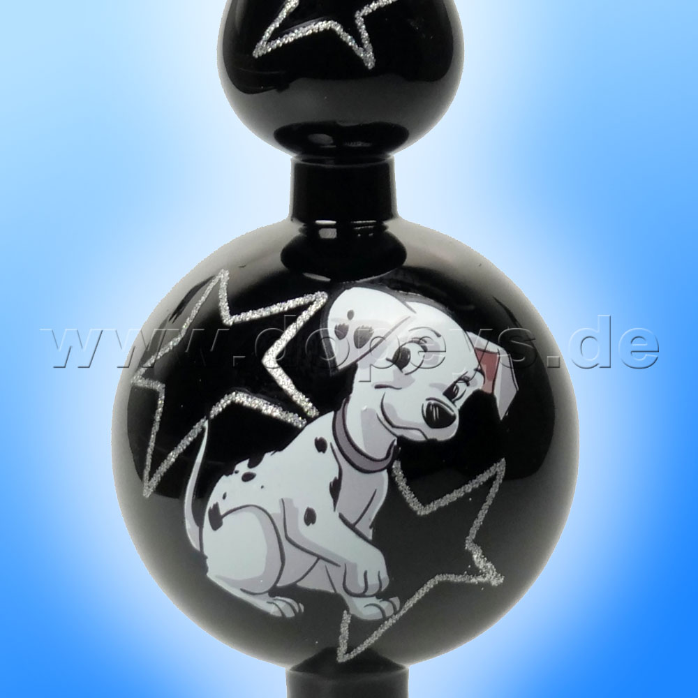 Kurt S. Adler - Disney Weihnachtsbaumspitze aus Glas "101 Dalmatiner" Tree Topper DN33001