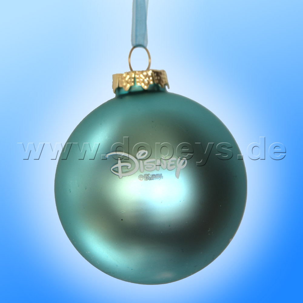 Disney Princess "Cinderella Silhouette" Christmas Bauble cyan - Kurt S. Adler DN01006-A