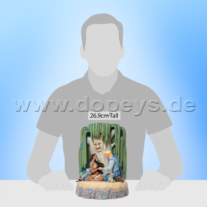 Disney Traditions Figur - Pocahontas Baumstamm (Listen to Your Heart) von Jim Shore 6011925