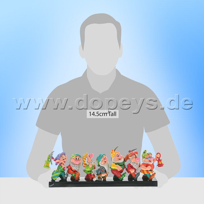 Disney Figurine "Seven Dwarfs" On Log from Romero Britto 6001300