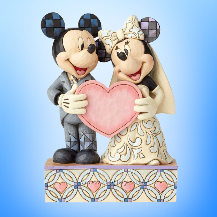 Disney Traditions / Jim Shore figurine from Enesco "Two Souls, One Heart (Mickey Mouse & Minnie Mouse Wedding with Heart)" 4059748