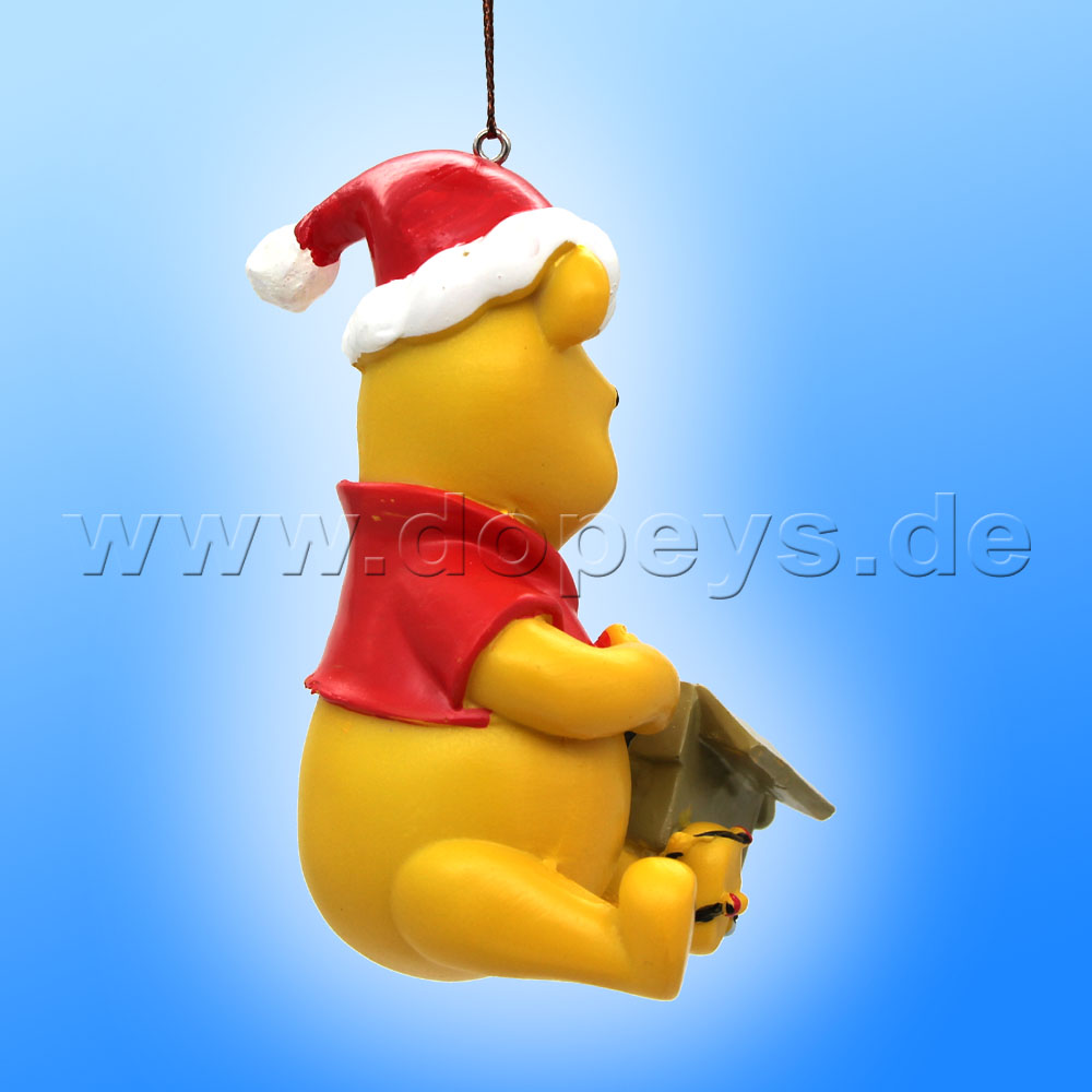 Kurt S. Adler - Disney "Pooh with Santa Hat" Winnie Pooh Hanging Ornament DN35036