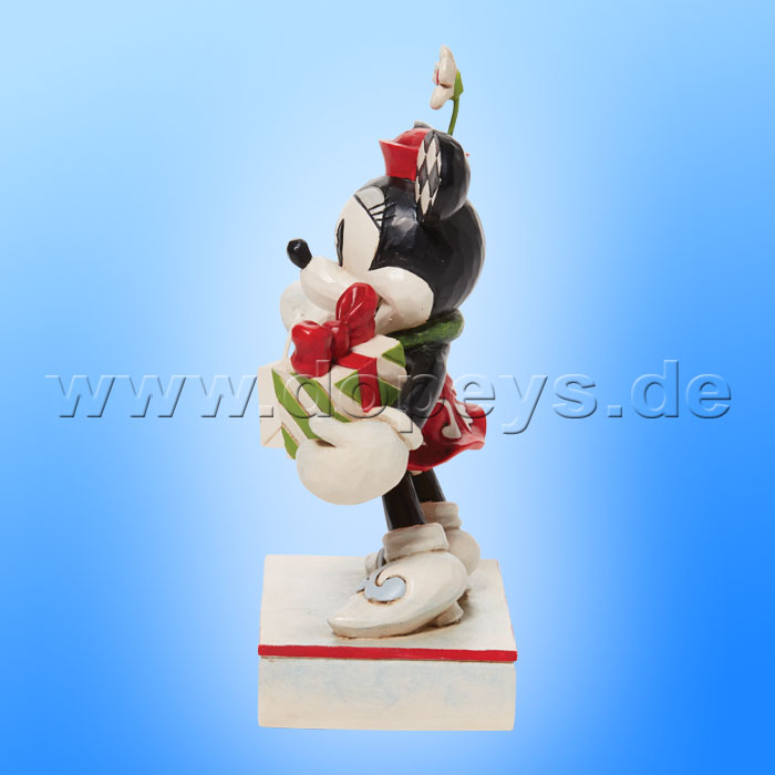 Disney Traditions - Holiday Glamour (Minnie mit Tasche und Geschenk) von Jim Shore 6010870