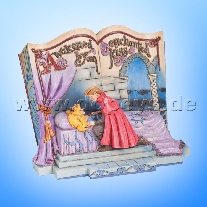 Disney Traditions / Jim Shore Figur von Enesco. "Enchanted Kiss (Dornröschen Märchenbuch)" 4043627.