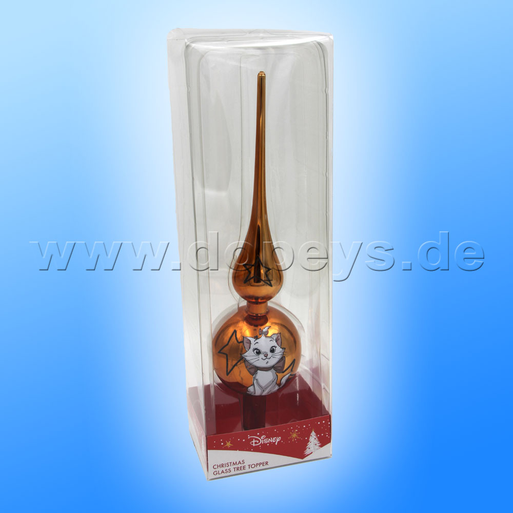 Kurt S. Adler - Disney Glass Tree Topper "Aristocats" With Bendable Arms DN33002