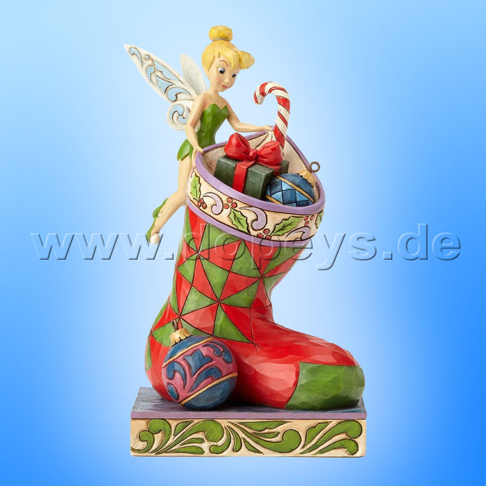 Disney Traditions / Jim Shore figurine from Enesco "Stocking Stuffer (Christmas Tinker Bell)" 4057941.