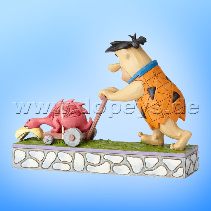 The Flintstones / Jim Shore Figur von Enesco."Mower-a-Saurus (Fred Feuerstein mäht Rasen)" 4058334