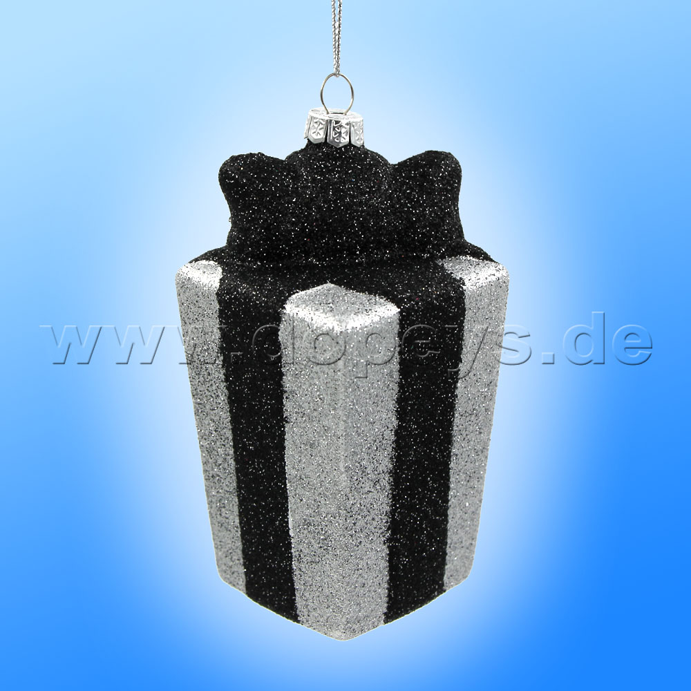 Kurt S. Adler - Disney "Marie mit Weihnachtsgeschenk" Aristocats Weihnachtsanhänger aus Glas Ornament DN33020