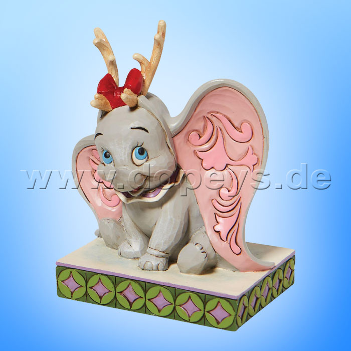 Disney Traditions - Santa's Cheerful Helper (Weihnachts-Dumbo als Rentier) von Jim Shore 6008985